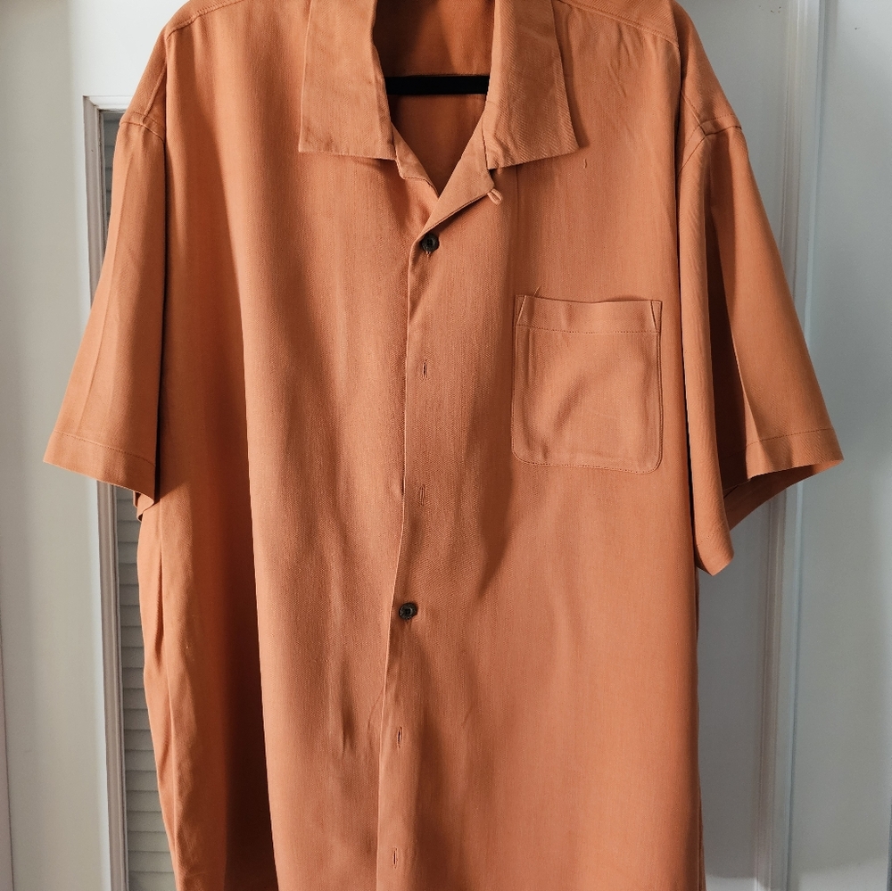 Tommy Bahama Men's Orange Shirt